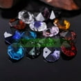 thumbnail image 3 of U8MO 10pcs 14mm Octagon 2 Hole Prism Faceted Crystal Glass Loose Connector Beads lot-#1 White AB, 3 of 5