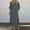Grey, variant on Gspmoly Dresses for Women Plus Size, Fashion Women Summer Casual Solid V-Neck Short Sleeve Long Dress Cocktail Dress Deals
