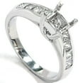 thumbnail image 3 of Pompeii 1ct Princess Cut Diamond Cathedral Engagement Ring Setting (G/H,SI), 3 of 3