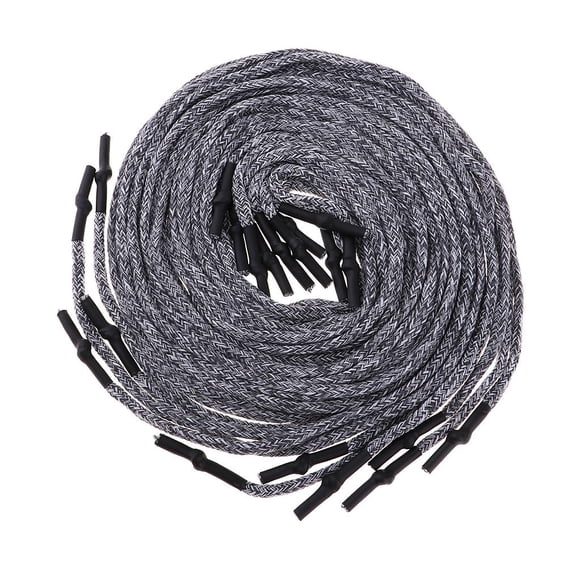 Paquete de 10 cables redondos de repuesto. Prácticos, multifuncionales y duraderos. Gris