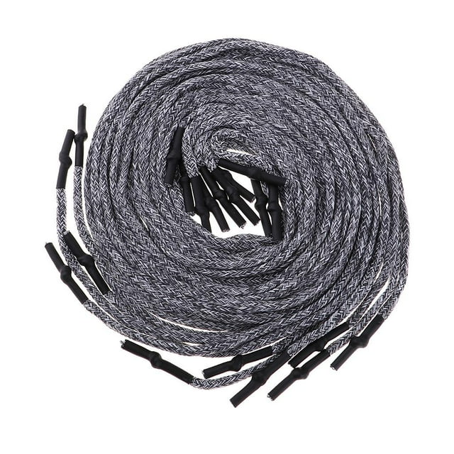 Paquete de 10 cables redondos de repuesto. Prácticos, multifuncionales y duraderos. Gris