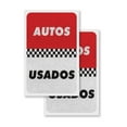 thumbnail image 4 of Autos Usados  24" x 36" Double Sided A-Frame Sidewalk Sign, Includes 2 Installed Vinyl Decals | Foldable Portable White Signicade Sandwich Board Signs, 4 of 5