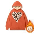 thumbnail image 5 of Njoeus Womens Oversized Hoodies Winter Warm Fleece Sweatshirts Long Sleeve Sherpas Lined Pullover Sweater Leopard Heart Printed Fall Outfits Christmas Gifts for Women Orange XL, 5 of 5