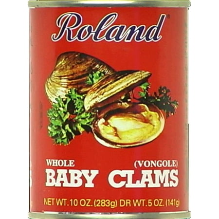 (2 Pack) Roland Boiled Whole Baby Clams, 10 oz
