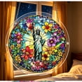 thumbnail image 6 of QuanTara Acrylic Puzzle Suncatcher 83-Piece DIY Horse Stained Glass Window Hanging 7.4in Round Sun Catchers for Home Garden Boho Wall Art Decor, 6 of 6