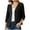 Black, variant on RYRJJ Women's Knit Sweater 3/4 Sleeve Crop Cardigan Jackets Open Front Short Bolero Shrugs for Dresses Tops Solid Lightweight Soft(Beige,L)
