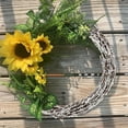 thumbnail image 4 of MODANU 2Pcs Natural Grapevine Wreath, 12" Hand-Woven Vine Branch Wreaths for DIY Crafts, Christmas Decorations, Home & Event Styling(White), 4 of 6