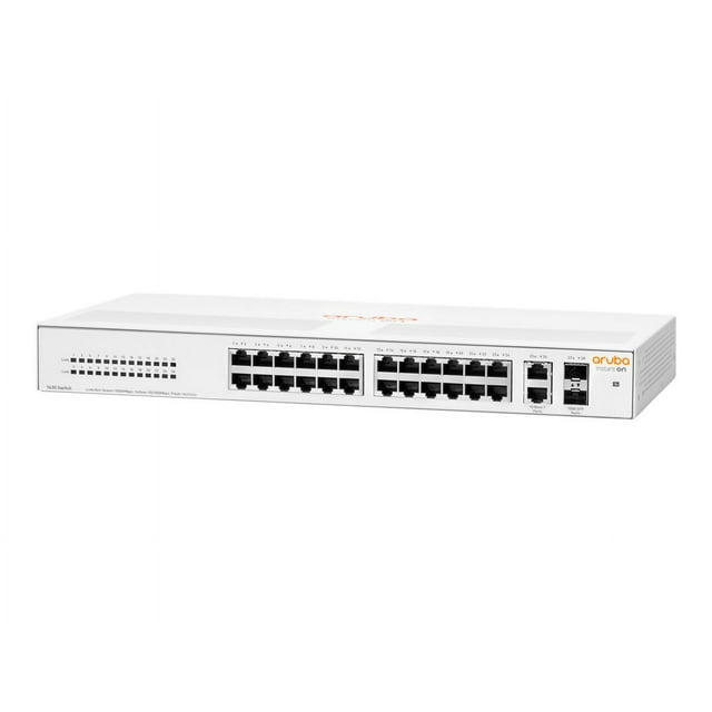 HPE Networking Instant On 1430 26G 2SFP Switch - Switch - unmanaged - 26 x 10/100/1000 + 2 x 100/1000 SFP - desktop, rack-mountable, wall-mountable - BTO