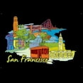 thumbnail image 3 of CafePress - San Francisco Travel Poster Pajamas - Men's Dark Loose Fit Cotton Pajama Set, 3 of 7