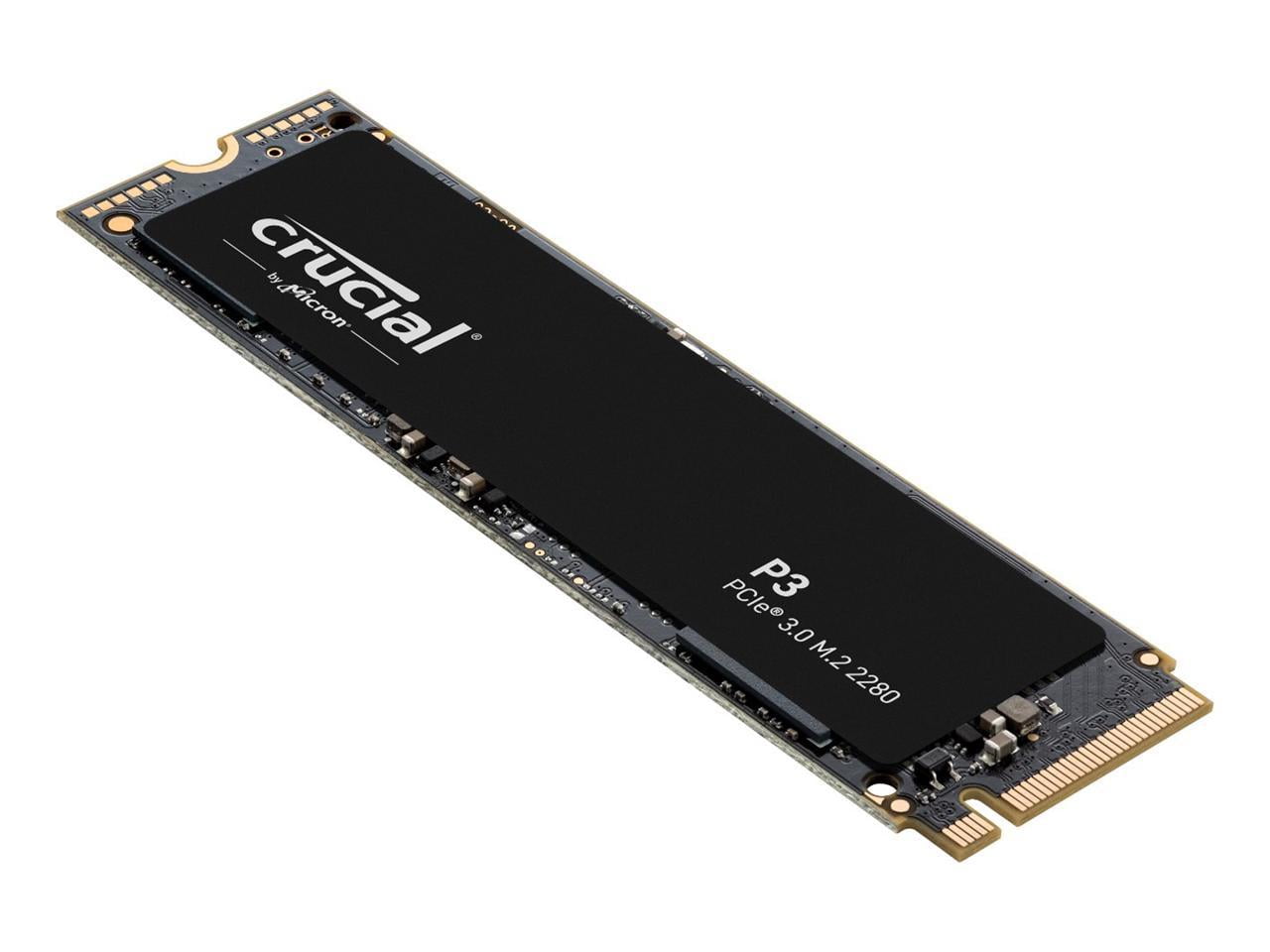 Crucial P3 1TB PCIe 3.0 3D NAND NVMe M.2 SSD, up to 3500MB/s - CT1000P3SSD8  
