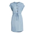 thumbnail image 5 of Time and Tru Women's Short Sleeve Shirt Dress, 5 of 5