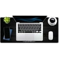 thumbnail image 4 of 7 Rules of Life Motivational Quotes Mouse Pad 35.4 x 15.7 Inch XXL Full Desk Mousepad Extended Large Non-Slip Rubber Base Waterproof Big Keyboard Mat with Stitched Edges for Gaming and Office, 4 of 6