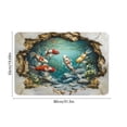 thumbnail image 7 of A Big Size 3D Carps Pond Crystal Velvet Floor Mat Non-Slip For Home Entryway Bathroom Decor, 7 of 7