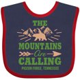 thumbnail image 3 of Inktastic Pigeon Forge Tennessee The Mountains Are Calling Boys or Girls Baby Bib, 3 of 4