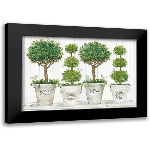 Jacobs, Cindy 14x11 Black Modern Framed Museum Art Print Titled - Topiary Still Life