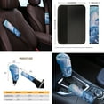 thumbnail image 4 of Yuyamidu Dolphin Front Back Car Seat Covers Full Set of 14 Blue Steering Wheel Cover Center Console Cover Seat Belt Cover Gear Shift Knob Cover Handbrake Cover Cup Holders, 4 of 7