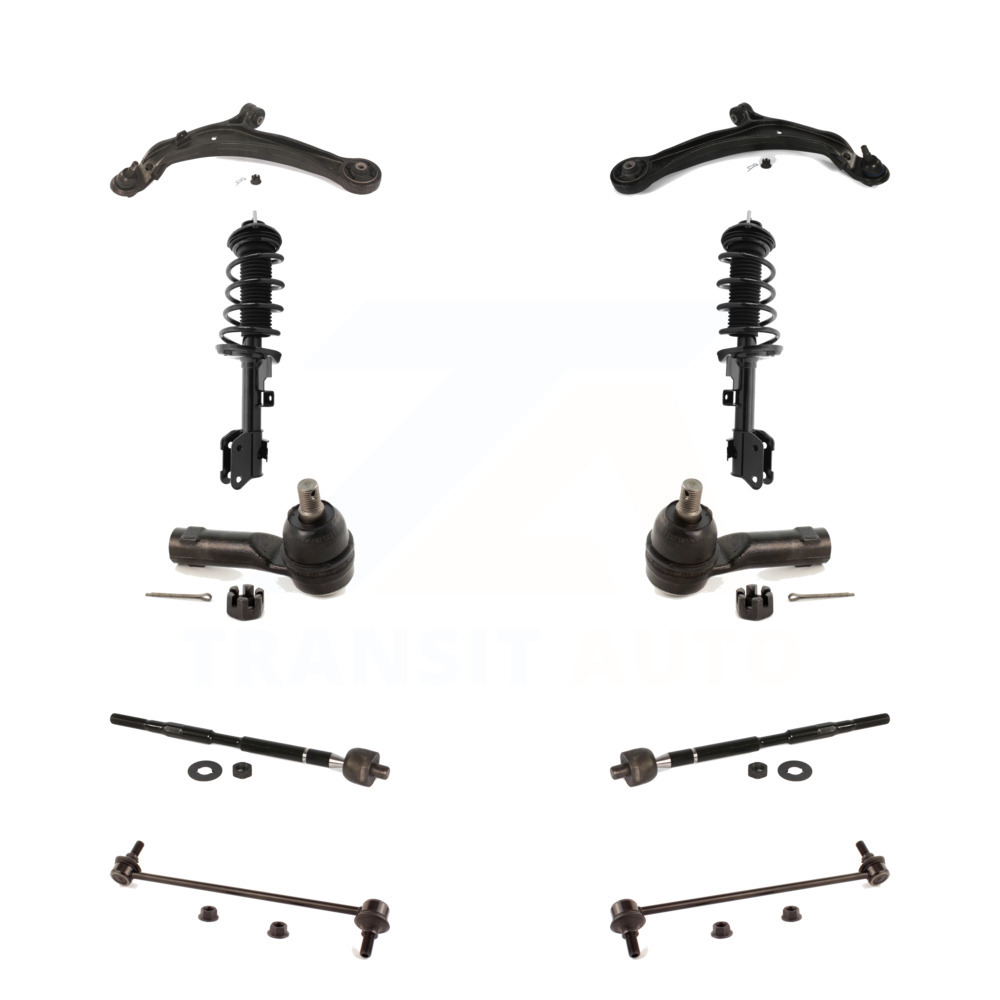 TRQ Tie Rods & Bellows Kit Fits 2005-2010 Honda Odyssey PSA45745