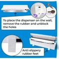thumbnail image 6 of IDL Packaging WP-180DA 18" FoilMaster Dispenser for Aluminum Foil Roll, White, 6 of 8