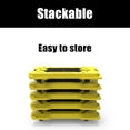 thumbnail image 4 of Ramtuff Connectable Moving Dolly, Sturdy Plastic Cart with Swivel Casters, Yellow, 4 Pack, 4 of 7