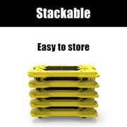 Ramtuff 6 Pack Stackable Storage Container and 4 Pack Connectable Moving Dolly