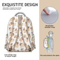 thumbnail image 5 of Cartoon Pug and Heart Backpack for School,Cute School Bag,Schoolbag with Adjustable Shoulder Straps & Padded Back,15.3"x11"x7.1"., 5 of 6