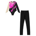 thumbnail image 3 of TiaoBug Gymnastics Leotards for Girls Dance Tumbling Outfit Athletic Dancewear Unitard Tracksuit Hot Pink 10, 3 of 5