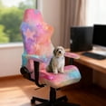 thumbnail image 2 of TSOVTHRID Star Colorful Watercolor Print 4 Pieces Gaming Chair Cover with Armrest Slipcovers Stretchable Machine Washable Computer Chair Seat Slipcovers Cat Scratch Proof, 2 of 7