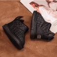 thumbnail image 3 of BFHHYA Toddlers' Boys Girls Fleece-Lined Ankle Snow Boots Non-Slip Soft Sole First-Walker Shoes Side Zipper Warm Boots for Family Visits, 3 of 5