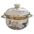 thumbnail image 1 of Enamel Stew Pot Kitchen Stockpot Enamel Cooking Pot Thickened Stock Pot, 1 of 8