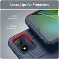 thumbnail image 6 of Slim Fit Phone Case for Motorola Moto E13, Rugged Shield Case with Military Grade Shockproof,Drop-Tested and Camera Lens Protection Cover for Moto E13, HD Blue, 6 of 6