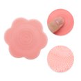 thumbnail image 3 of Unique Bargains 1 Pc Portable Silicone Facial Cleansing Brush Flower Shape 3.54"x3.54"x1.18" Pink, 3 of 7