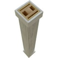 thumbnail image 6 of Ekena Millwork 6"W x 16'H Rough Cedar Endurathane Faux Wood Non-Tapered Square Column Wrap w/ Standard Capital & Base, 6 of 13