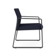 thumbnail image 4 of Fauteuil d'Invité Surdimensionné Gansett pour Réception et Attente / Acier Charbon / Bleu Marine, 4 of 5