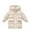 Beige, variant on Cethrio Girls Puffer Jackets, Warm Waterproof Full Zip Mid-length Winter Coats Pink Size 7-8