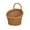 Brown, variant on Woven Storage Basket Boho Wall Hanging Basket Retro Farmhouse Decor Plastic Hanging Fruit Basket For Organizing With Handle Boho Room Decor Bathroom Door Kitchen Plants Flowers