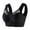 Black, variant on Womens Large Strapless Lace Tank Top Underwear, Thin Side Fold Side Gather Adjustable Bra, Plus Size Shapewear