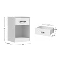 thumbnail image 4 of Mainstays Ardent Nightstand with 1 Drawer, White, 4 of 18