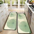 thumbnail image 4 of Kitchen Rugs Sets Of 2,Green Tie Dye Overlay Pattern Anti Fatigue Kitchen Mat Rugs Non Slip Washable,Decorative Kitchen Floor Mats for Kitchen,Sink,Laundry,17"x47"+17"x47", 4 of 5