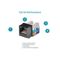 thumbnail image 3 of Cat5E Punch Down Keystone Jack - Black, 3 of 6