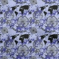 thumbnail image 1 of oneOone Viscose Chiffon Medium Purple Fabric Travel Quilting Supplies Print Sewing Fabric By The Yard 42 Inch Wide, 1 of 6