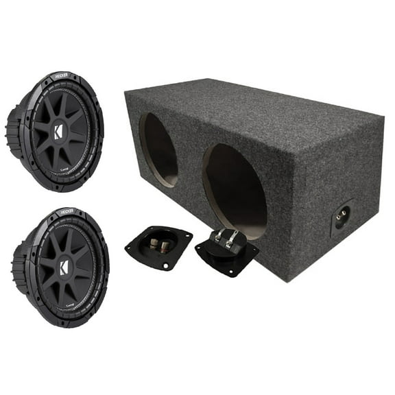 Kicker 43C104 10" Comp C10 Series Sub and ASC 210PRF Sub Box Enclosure
