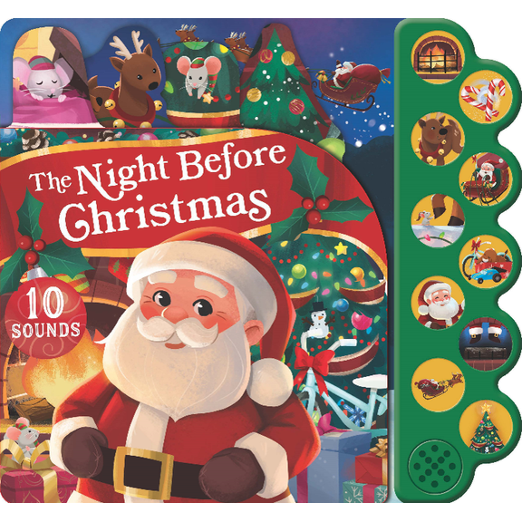 The Night Before Christmas 10-Button Sound Book (Board Book)