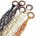 thumbnail image 7 of Boho Braided Belt for Women,49.2in Long Woven Waist Belt with Tassels & Wood Beads for Dresses, Jeans & Festival Outfits, 7 of 7