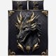 thumbnail image 2 of Love Dragons - Juego de edredón personalizado Dragón, 2 of 6