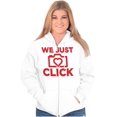 thumbnail image 3 of We Just Click Photographer Camera Pun Zip Hoodie Sweatshirt Women Brisco Brands S, 3 of 6