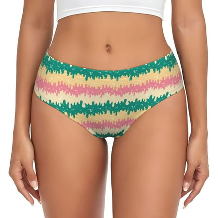 Womens Underwear - cream texture No Show Seamless Underwear for Women  Soft Comfort Stretch Women s Panties  Hipster Ladies Panties Bikini Underwear Briefs