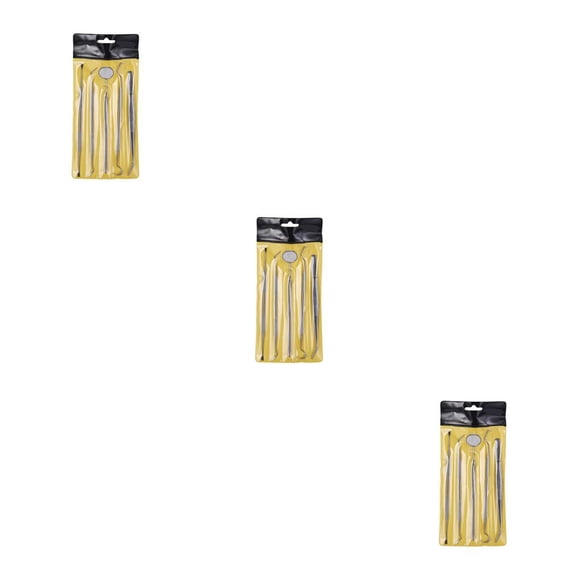 Seitruly Juego de espejos bucales Kit de removedor de placa de acero inoxidable Herramientas de limpieza de portátiles, 5 piezas Type1 NO1