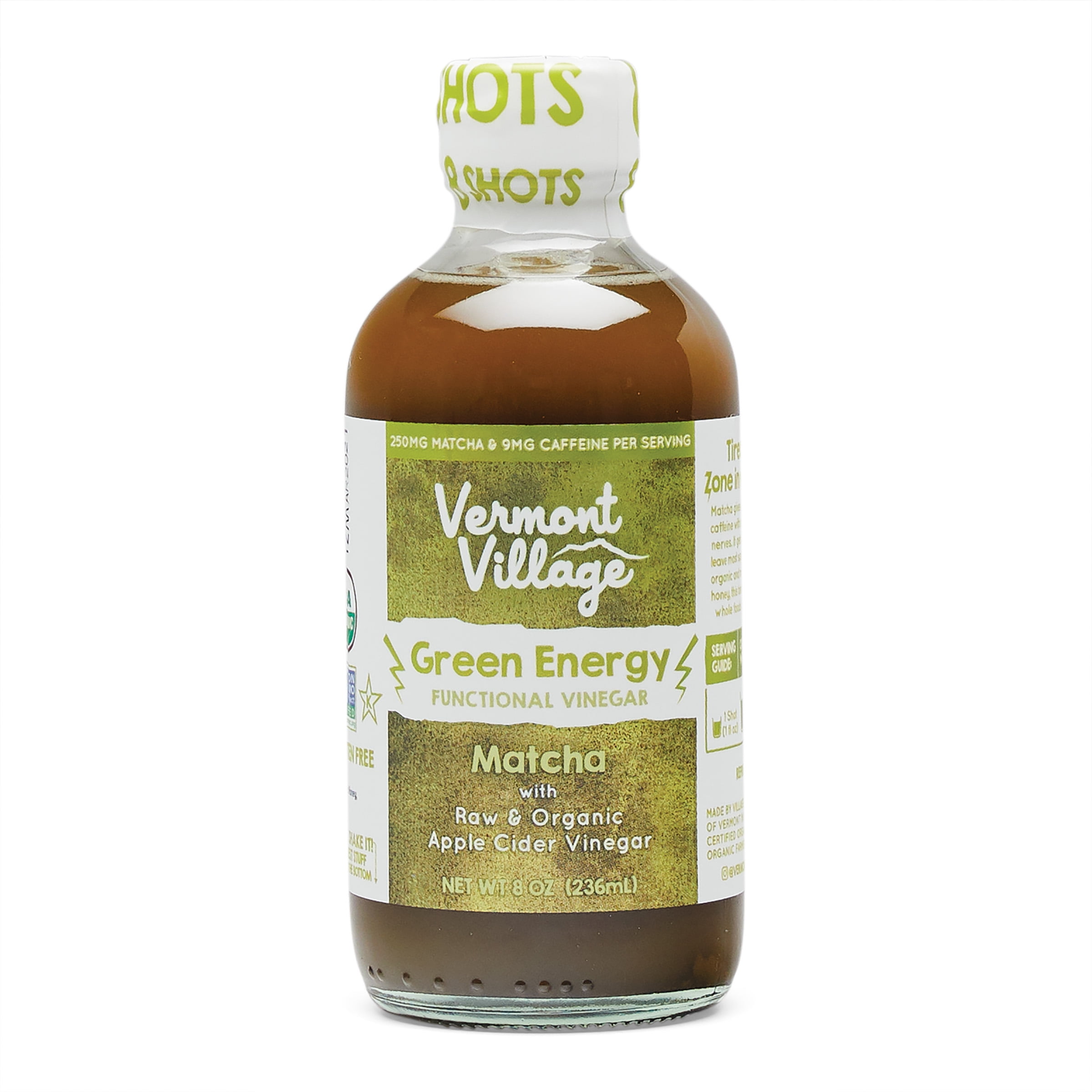 Vermont Village Organic Green Energy Sipping Vinegar 8oz