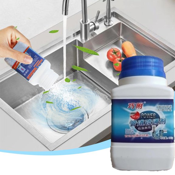 sruoe Clog Remover, Sink Drain Cleaner, Drain Clog Remover Powder, Thrift Drain Cleaner, Toilet Hair Grease Unclogger, Unblocker, Toilet Bowl Cleaners, Odor Removal in Drains