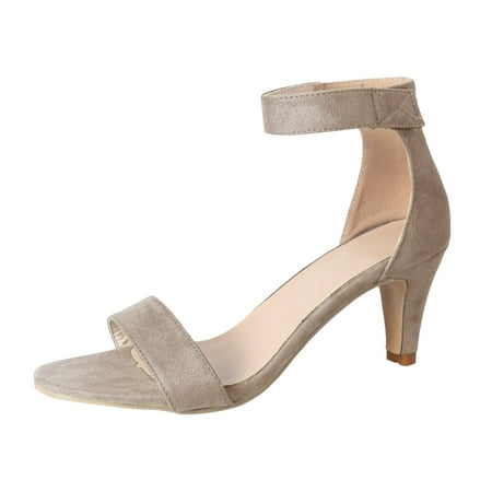 

Women s Thin High Heels Sandals Summer Ankle Strap Ladies Pumps Roman Shoes